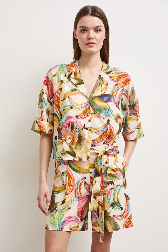 Szorty damskie z wiskozą RS26-SZDA07 multicolor RS26
