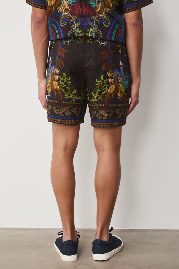 Îmbrăcăminte Medicine pantaloni scurți pentru bărbați, cu adaos de in RS26-SZM650 multicolor