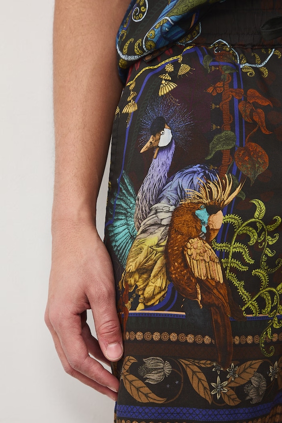 Medicine pantaloni scurți pentru bărbați, cu adaos de in multicolor RS26-SZM650