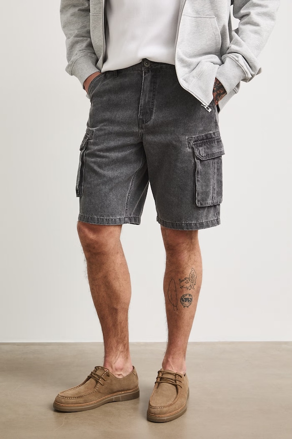 Medicine σορτς cargo Ανδρικά βαμβακερά γκρί RS26-SZMA21