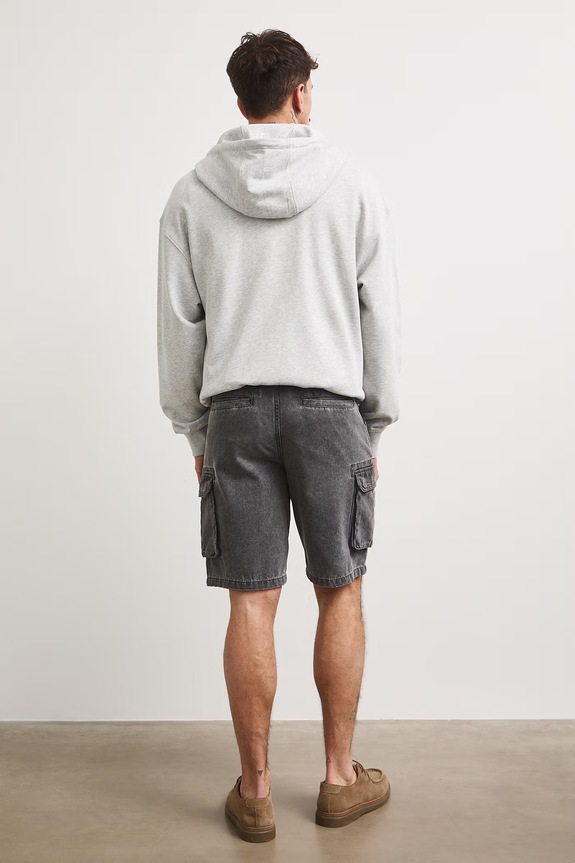 Ρούχα Medicine σορτς cargo Ανδρικά βαμβακερά RS26-SZMA21 γκρί