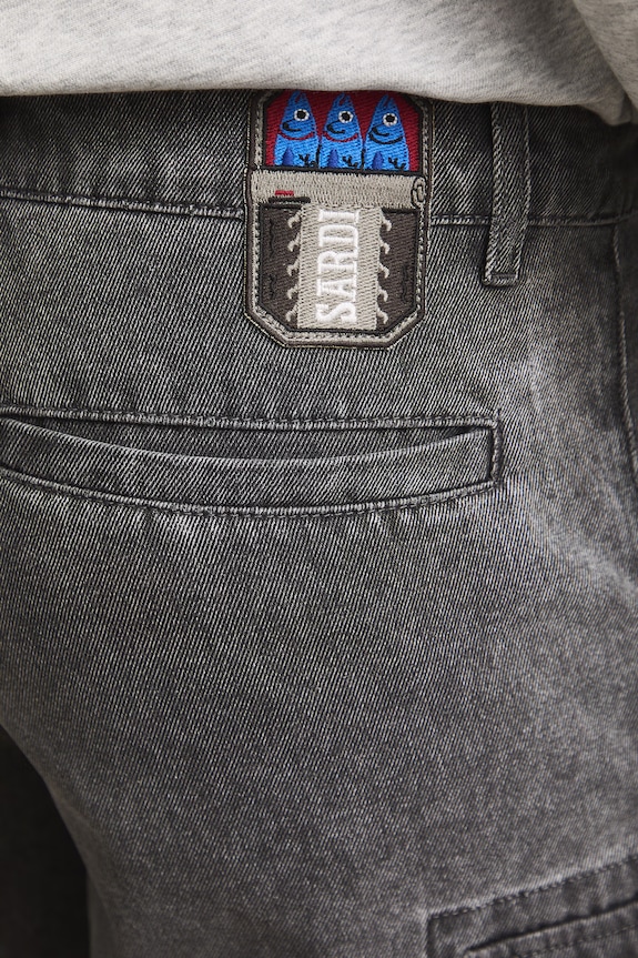 Medicine σορτς cargo Ανδρικά βαμβακερά γκρί RS26-SZMA21