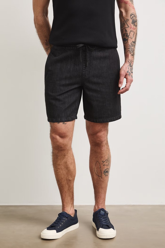 Medicine šortky pánske rifľové RS26-SZMA22 čierna RS26