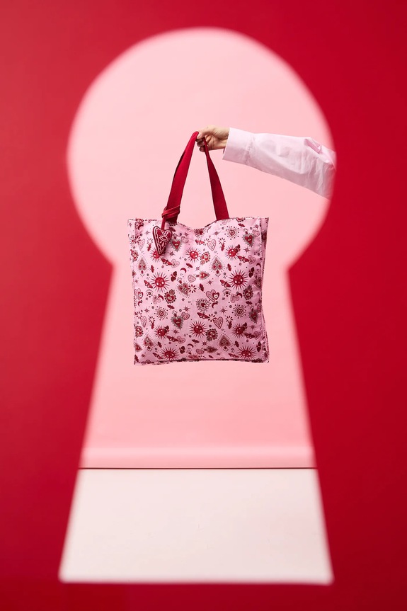 Bavlnená taška z kolekcie Valentine’s Day textilný viacfarebná RS26-TCD280