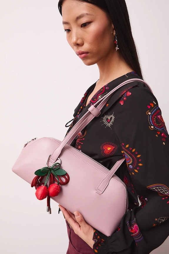 Τσάντα Medicine απομίμηση λείου δέρματος ροζ RS26-TOD200