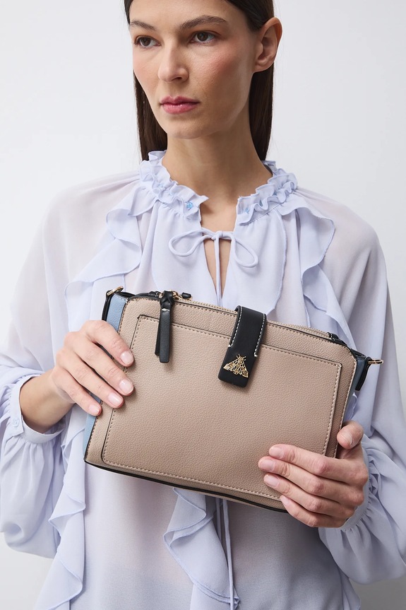 Kabelka z ekologickej kože nezmestí A4 viacfarebná RS26-TOD305