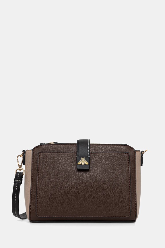 Kabelka z ekologickej kože nezmestí A4 viacfarebná RS26-TOD305