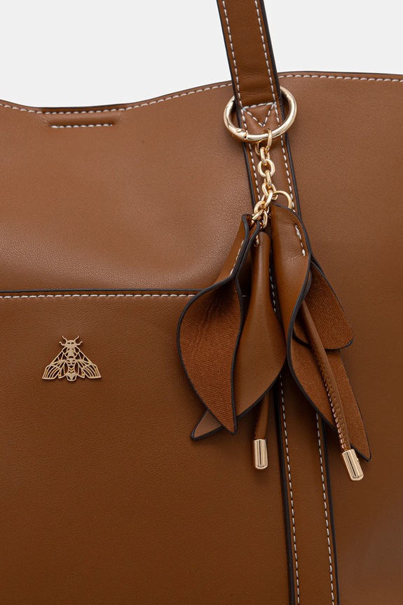 Kabelka dámská z ekokůže RS26-TOD306 hnědá