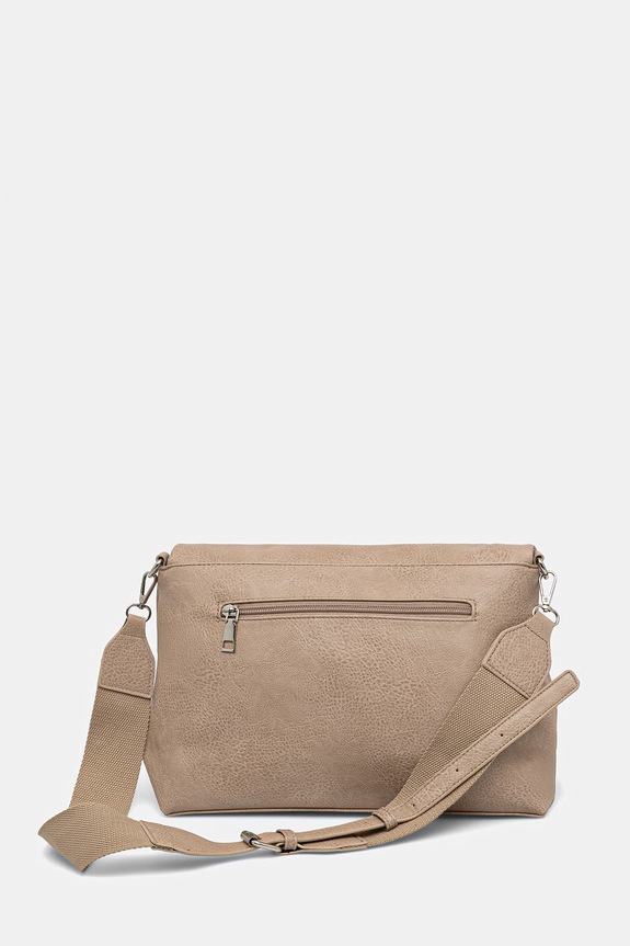 Akcesoria Torebka crossbody damska z imitacji skóry RS26-TOD601 beżowy
