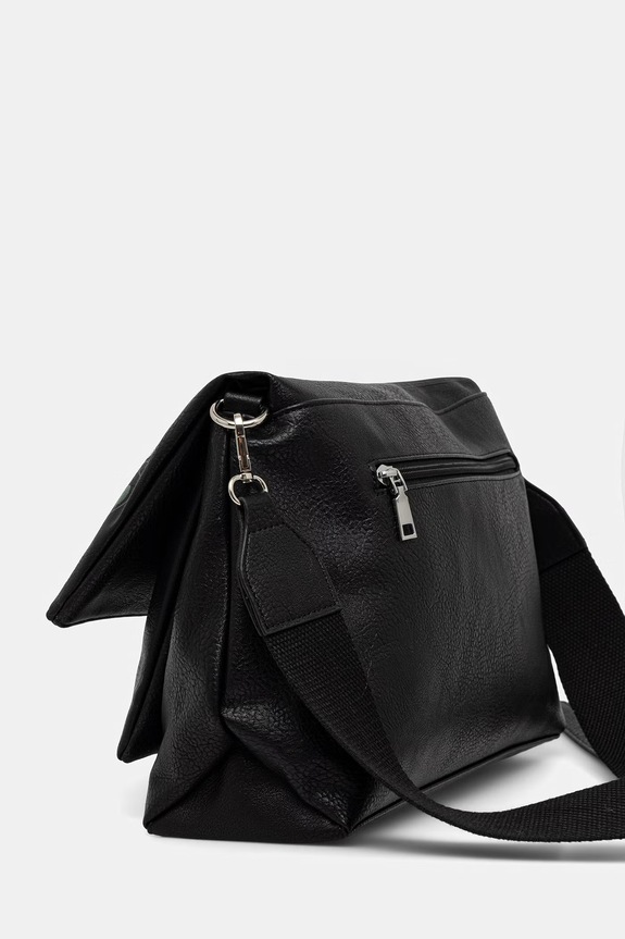 Torebka crossbody damska z imitacji skóry RS26-TOD601 czarny RS26