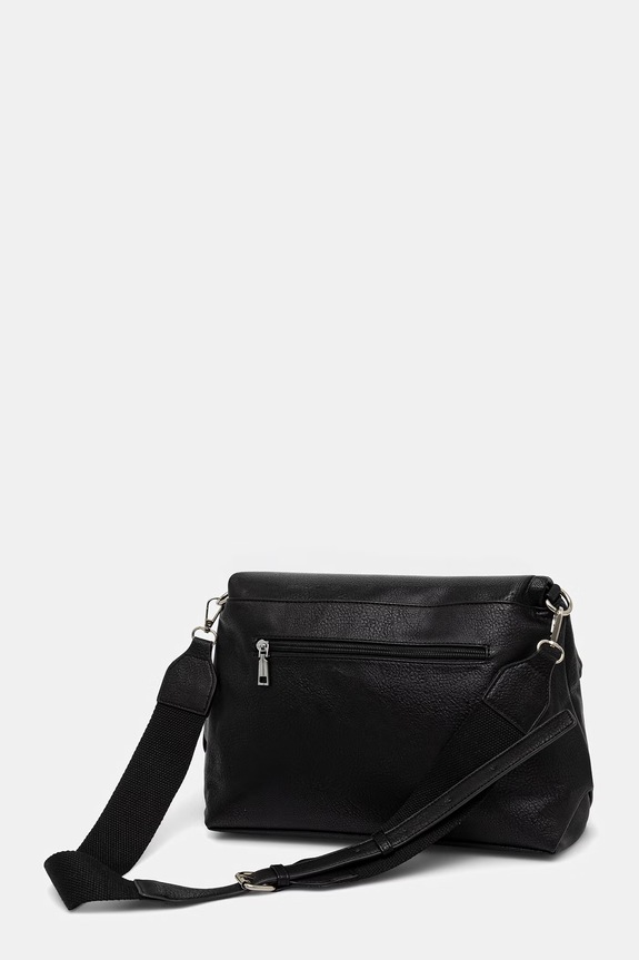 Akcesoria Torebka crossbody damska z imitacji skóry RS26-TOD601 czarny