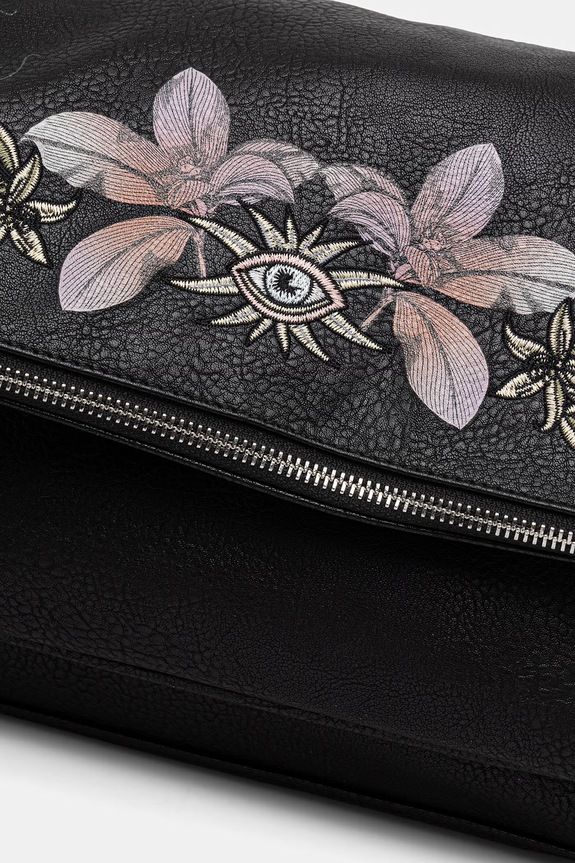 Torebka crossbody damska z imitacji skóry czarny RS26-TOD601