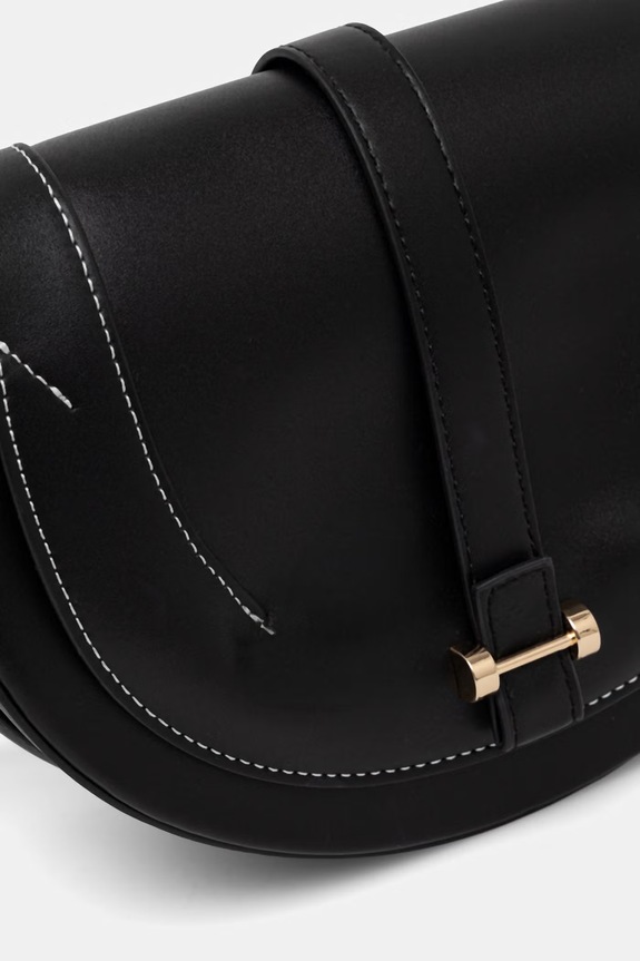 Torebka crossbody damska z imitacji skóry RS26-TOD602 czarny