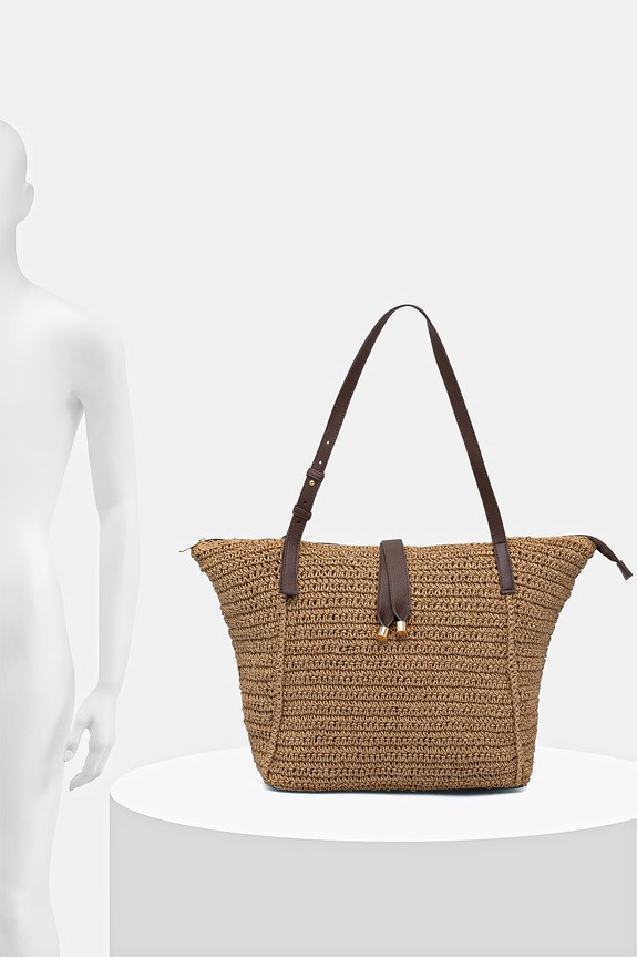 Torebka shopper damska pleciona RS26-TOD718