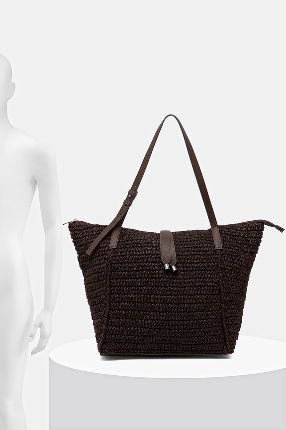 Torebka shopper damska pleciona RS26-TOD718