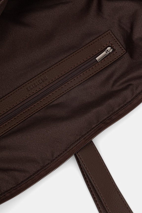 Torebka shopper damska pleciona RS26-TOD718 brązowy