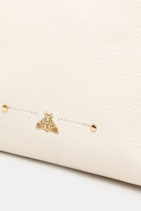 Torebka crossbody damska z imitacji skóry beżowy RS26-TOD800