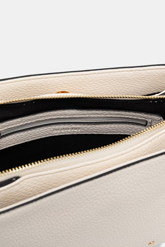 Torebka crossbody damska z imitacji skóry RS26-TOD800 beżowy