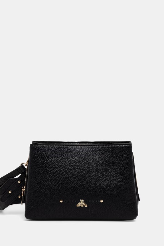 Torebka crossbody damska z imitacji skóry czarny RS26-TOD800