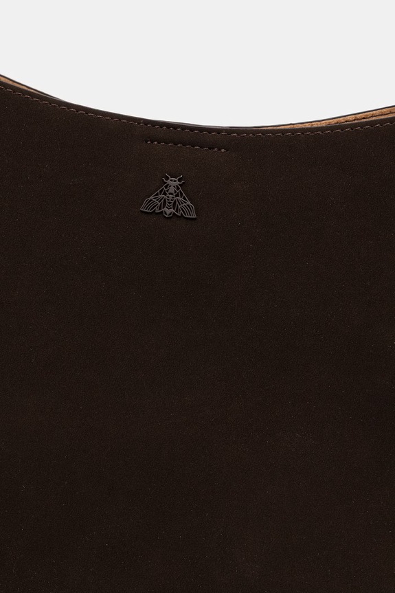 Torebka shopper damska z imitacji skóry brązowy RS26-TOD802