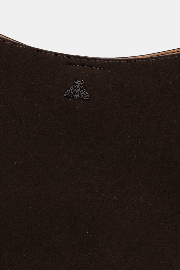 Torebka shopper damska z imitacji skóry brązowy RS26-TOD802