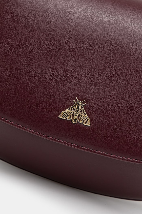 Torebka crossbody damska z imitacji skóry bordowy RS26-TOD805
