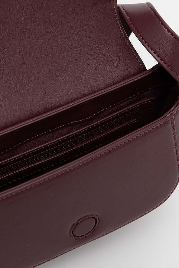 Torebka crossbody damska z imitacji skóry RS26-TOD805 bordowy