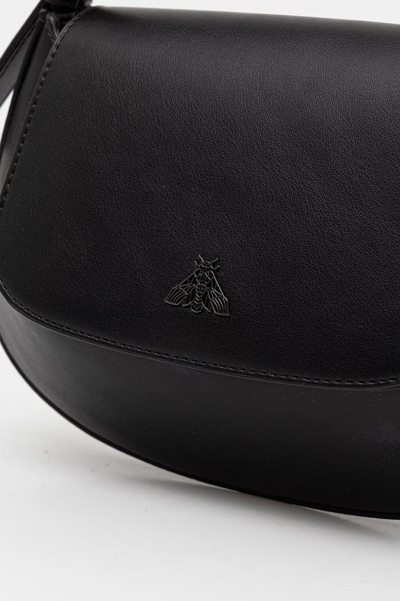 Torebka crossbody damska z imitacji skóry czarny RS26-TOD805