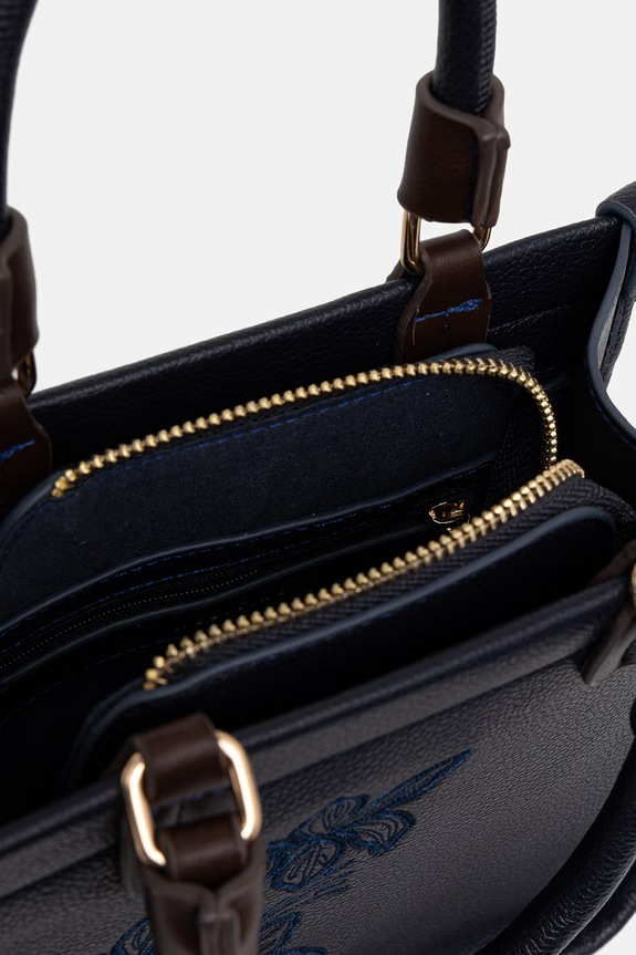 Medicine geantă crossbody pentru femei, cu imitație de piele RS26-TOD806 bleumarin