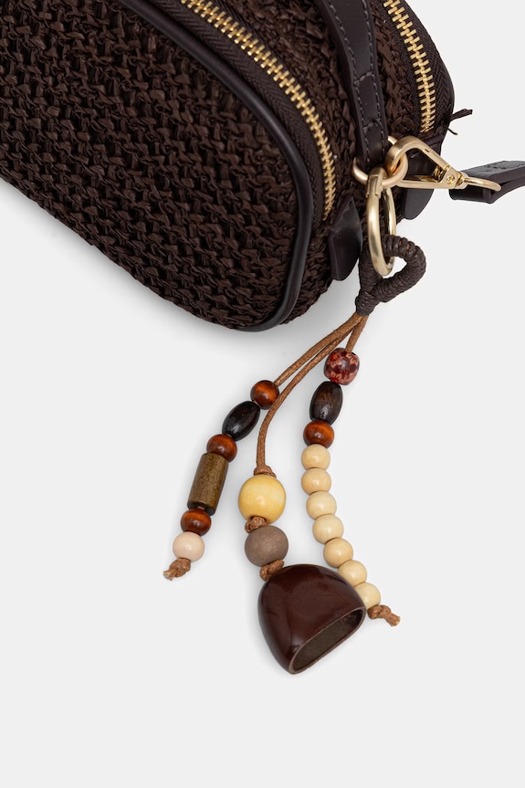 Medicine torebka crossbody damska pleciona brązowy RS26-TOD807