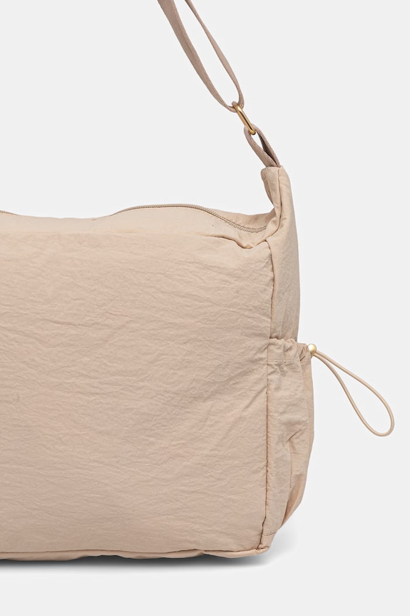 Akcesoria Torebka crossbody damska z brelokiem RS26-TOD808 beżowy