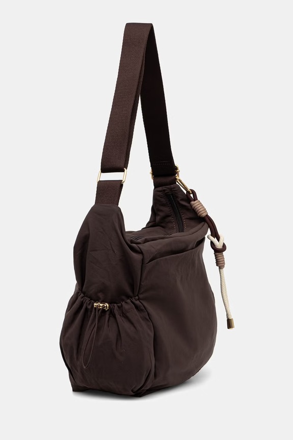 Torebka crossbody damska z brelokiem RS26-TOD808 brązowy RS26