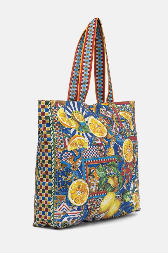 Medicine torebka shopper damska bawełniana RS26-TOD812 multicolor RS26
