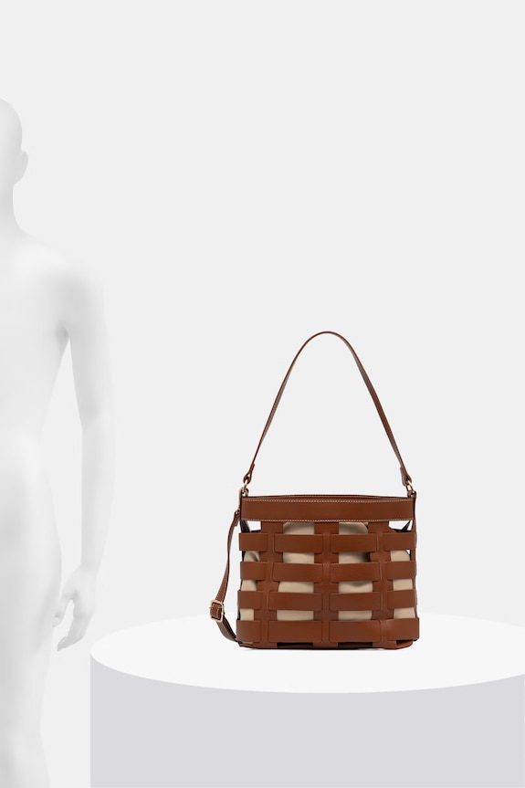 Torba damska bucket bag z imitacji skóry RS26-TOD813