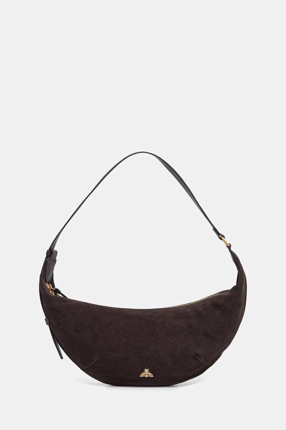 Kabelka dámska semišová hnedá RS26-TOD815