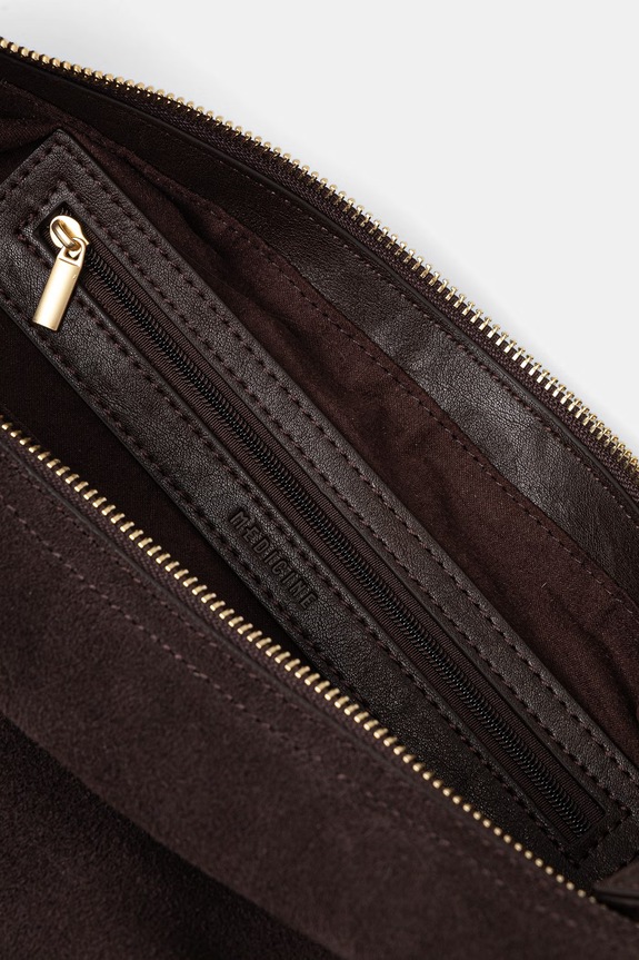 Kabelka dámska semišová RS26-TOD815 hnedá