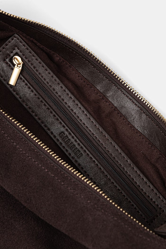 Kabelka dámska semišová RS26-TOD815 hnedá