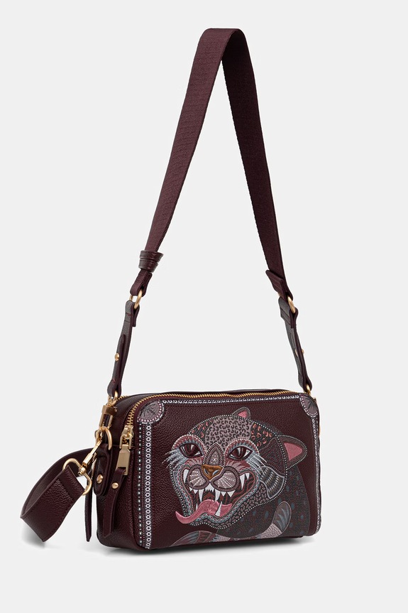 Crossbody kabelka dámská z imitace kůže RS26-TOD905 burgundské RS26