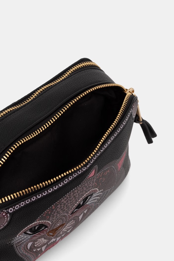 Crossbody kabelka dámska z imitácie kože RS26-TOD905 čierna