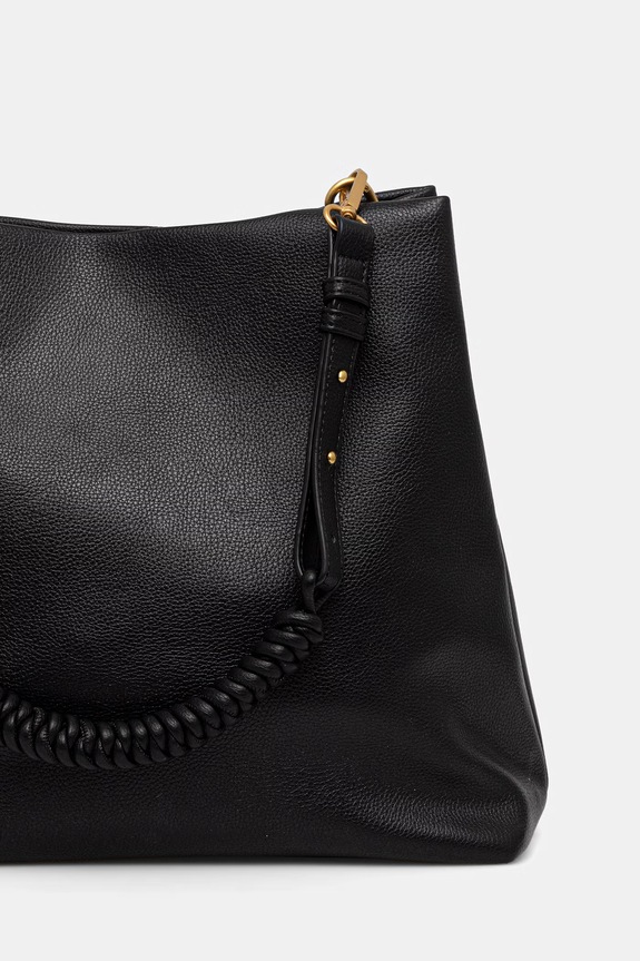 Doplnky Kabelka typu shopper dámska z imitácie kože RS26-TOD909 čierna
