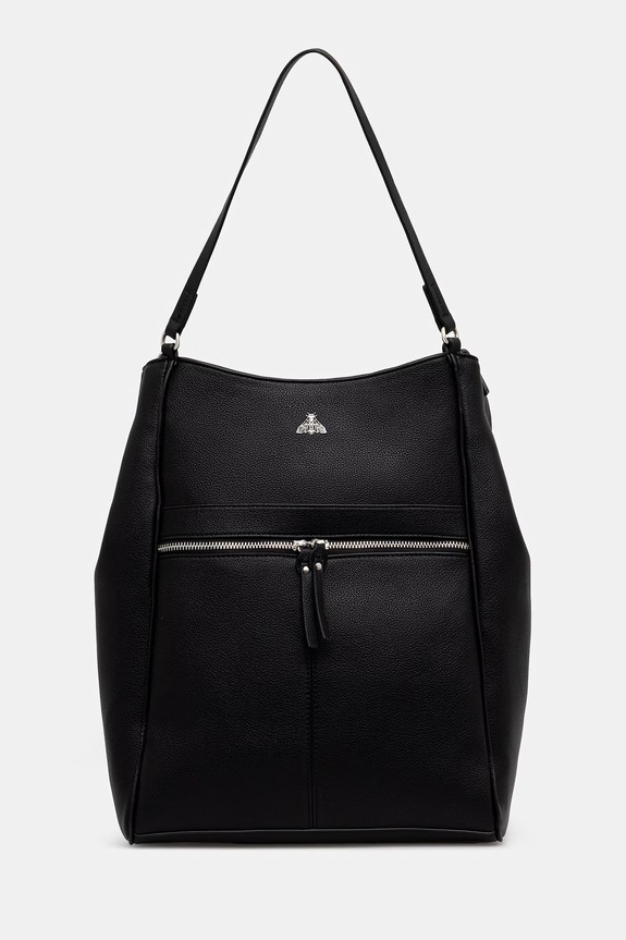 Plecak damski z imitacji skóry czarny RS26-TPD504