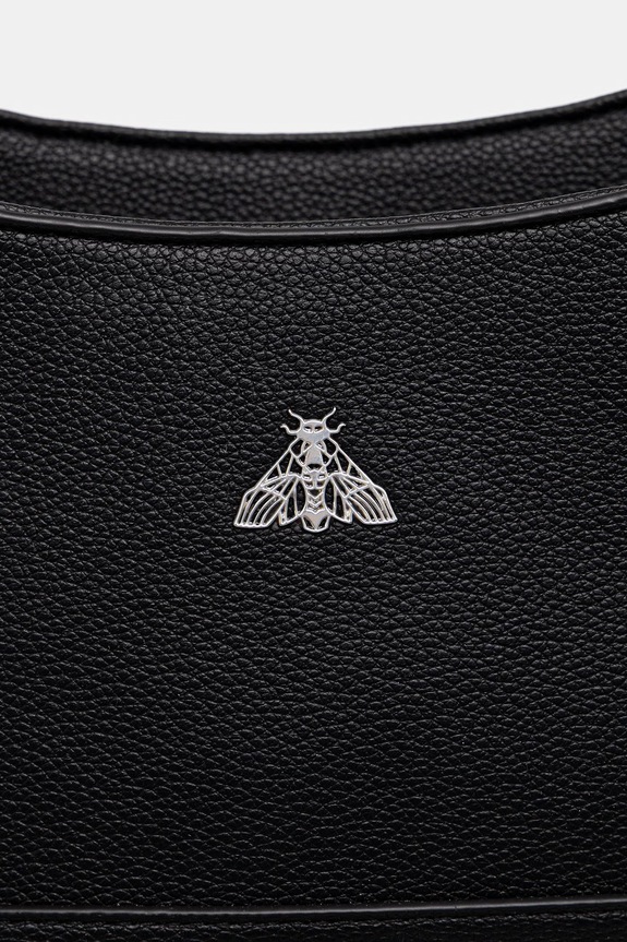 Plecak damski z imitacji skóry czarny RS26-TPD504