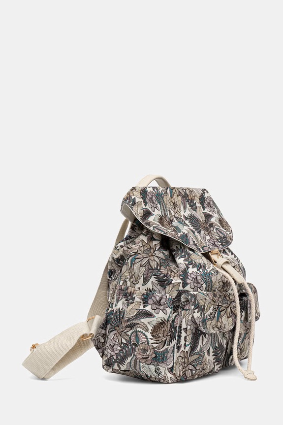 Plecak damski bawełniany RS26-TPD800 beżowy RS26