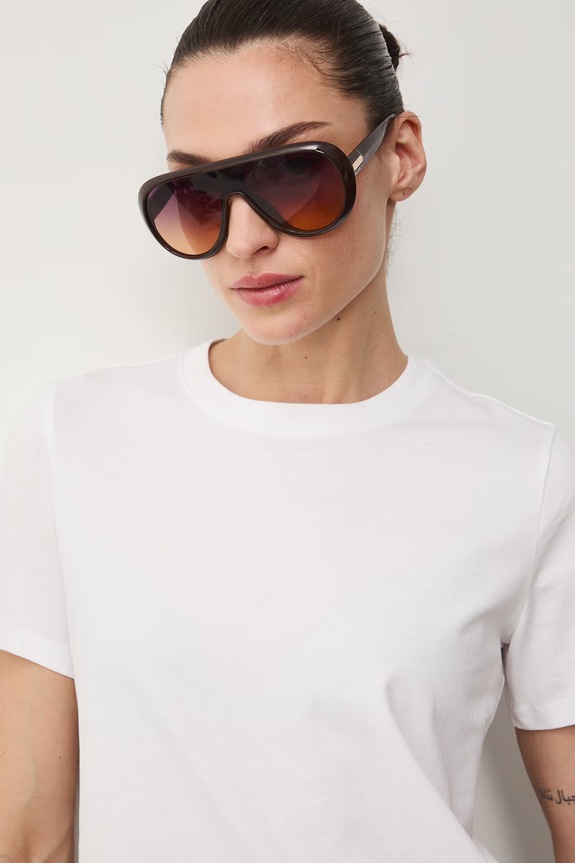 T-shirt damski bawełniany biały RS26-TSD050