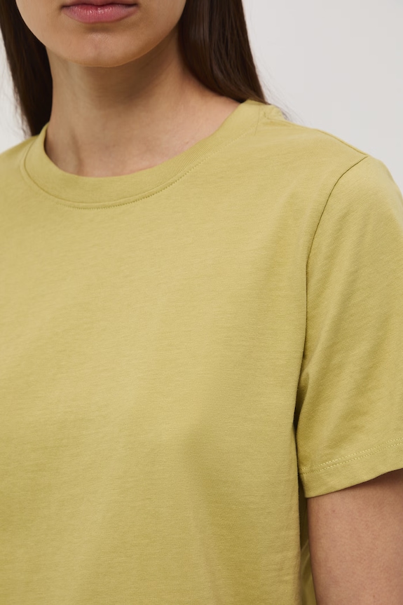 t-shirt damski bawełniany RS26-TSD050 zielony