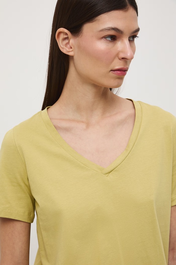 t-shirt damski bawełniany zielony RS26-TSD052