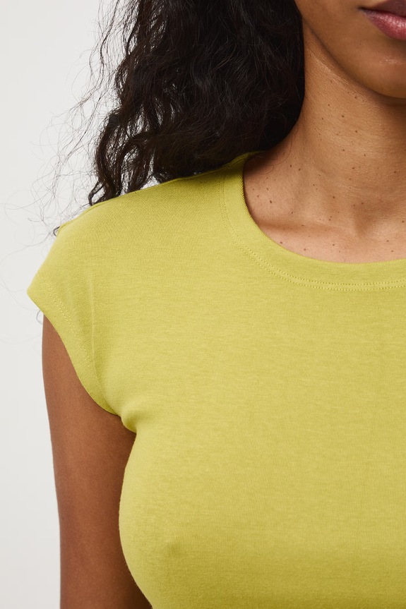T-shirt damski RS26-TSD053 zielony