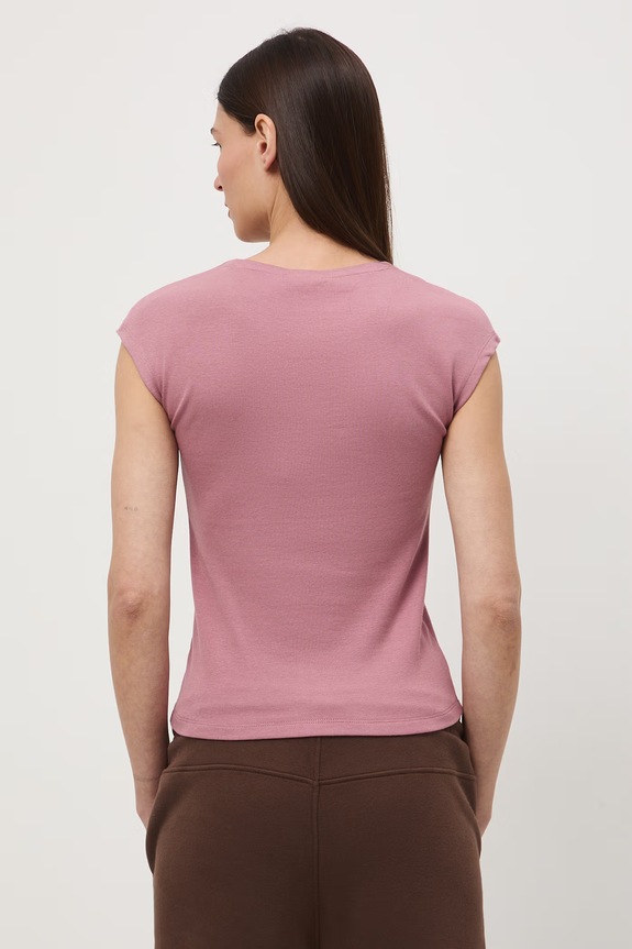 Odzież T-shirt damski RS26-TSD053 różowy