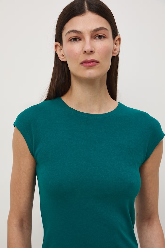 T-shirt damski turkusowy RS26-TSD053