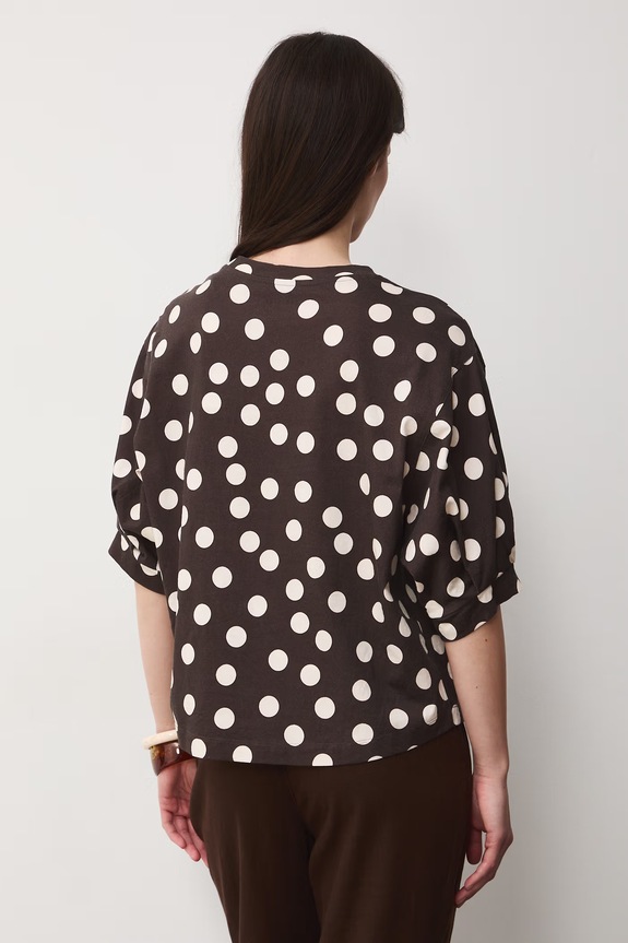 Odzież T-shirt damski bawełniany RS26-TSD071 brązowy